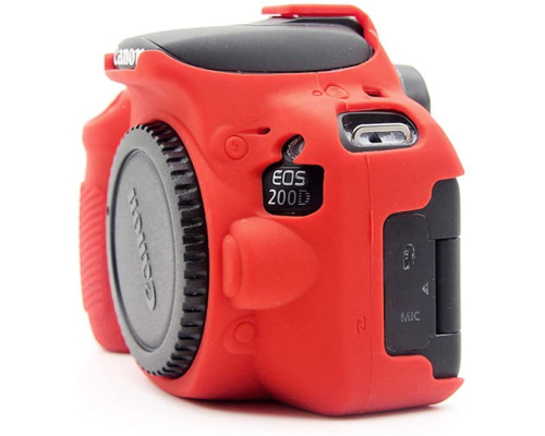 Захисний силіконовий чохол для фотоапаратів Canon EOS 200D, 200D II, 250D - червоний