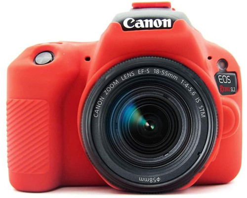 Захисний силіконовий чохол для фотоапаратів Canon EOS 200D, 200D II, 250D - червоний