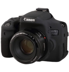 Захисний силіконовий чохол для фотоапаратів Canon EOS 750D - чорний
