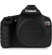 Защитный силиконовый чехол для фотоаппаратов Canon EOS 1300D (T6) - черный