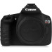 Защитный силиконовый чехол для фотоаппаратов Canon EOS 1300D (T6) - черный