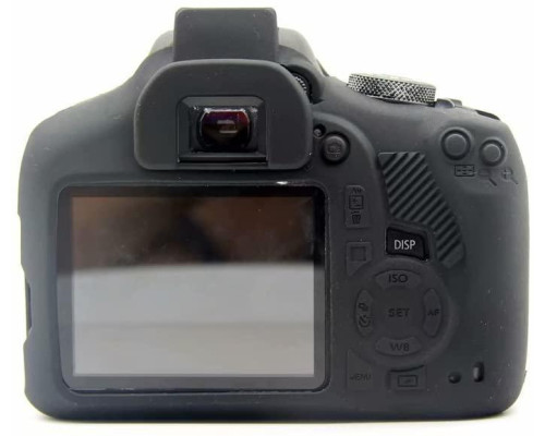 Захисний силіконовий чохол для фотоапаратів Canon EOS 1500D - чорний