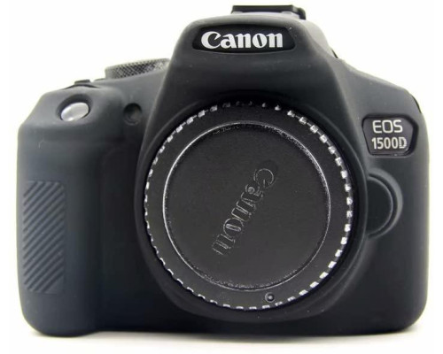 Захисний силіконовий чохол для фотоапаратів Canon EOS 1500D - чорний