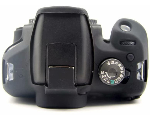 Захисний силіконовий чохол для фотоапаратів Canon EOS 1500D - чорний