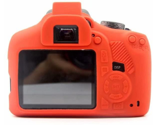 Защитный силиконовый чехол для фотоаппаратов Canon EOS 1500D, 1300D - красный