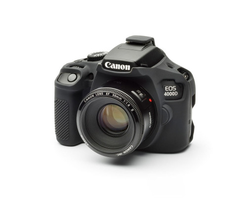 Захисний силіконовий чохол для фотоапаратів Canon EOS 4000D, 3000D — чорний