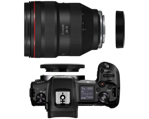 Комплект кришок для Canon EOS R/RP (задня об'єктиву та на тушку) - байонет EOS RF (бездзеркалка) - 2 кришки