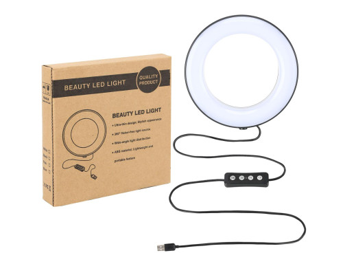 Комплект кільцевий LED світло ZM100 (6" - 16см) + пульт + пантограф 70 см + шарнірне кріплення