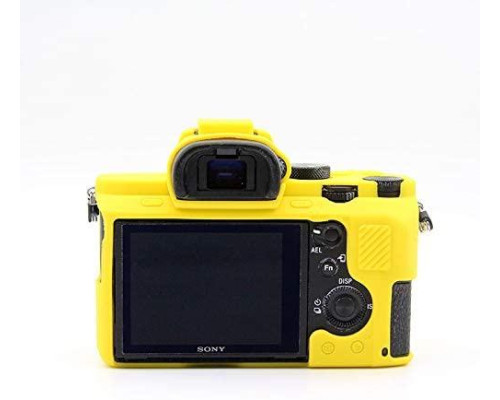 Захисний силіконовий чохол для фотоапаратів SONY A7 II, A7r II, A7s II - жовтий