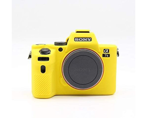 Захисний силіконовий чохол для фотоапаратів SONY A7 II, A7r II, A7s II - жовтий