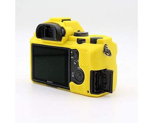 Захисний силіконовий чохол для фотоапаратів SONY A7 II, A7r II, A7s II - жовтий