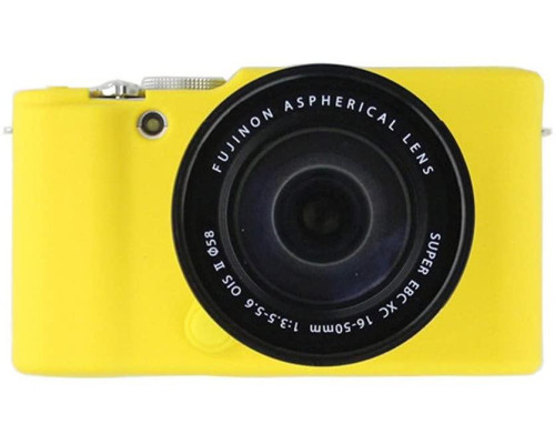 Захисний силіконовий чохол для фотоапаратів FujiFilm XA2, XA1, XM1, XM2 - жовтий