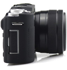 Захисний силіконовий чохол для фотоапаратів FujiFilm X-A3, X-A10 X-A20 X-A5 - чорний