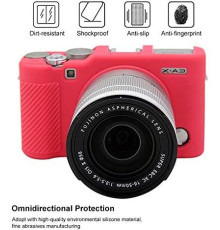 Захисний силіконовий чохол для фотоапаратів FujiFilm X-A3, X-A10 X-A20 X-A5 - червоний