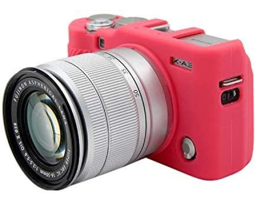 Захисний силіконовий чохол для фотоапаратів FujiFilm X-A3, X-A10 X-A20 X-A5 - червоний