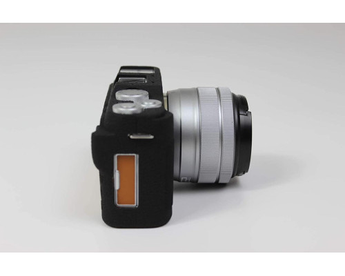 Захисний силіконовий чохол для фотоапаратів FujiFilm X-A7 - чорний