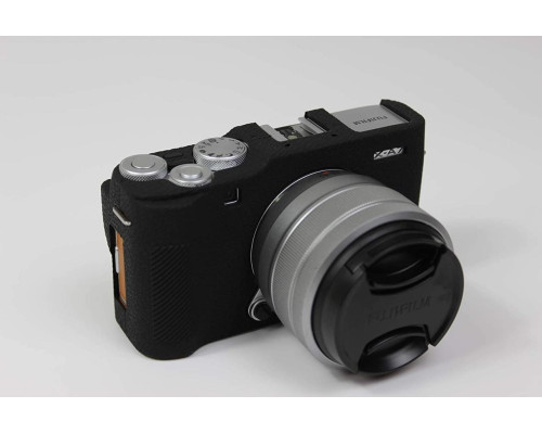 Захисний силіконовий чохол для фотоапаратів FujiFilm X-A7 - чорний