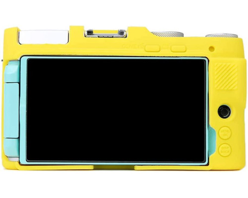 Захисний силіконовий чохол для фотоапаратів FujiFilm X-A7 - жовтий