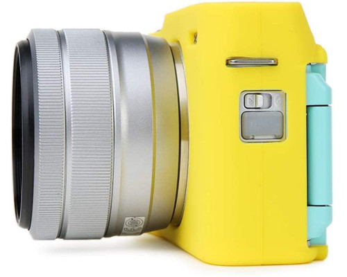 Захисний силіконовий чохол для фотоапаратів FujiFilm X-A7 - жовтий