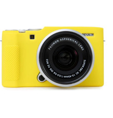 Захисний силіконовий чохол для фотоапаратів FujiFilm X-A7 - жовтий
