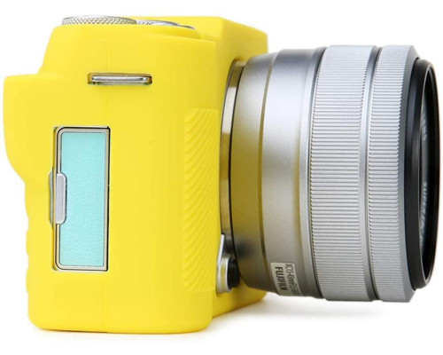 Захисний силіконовий чохол для фотоапаратів FujiFilm X-A7 - жовтий