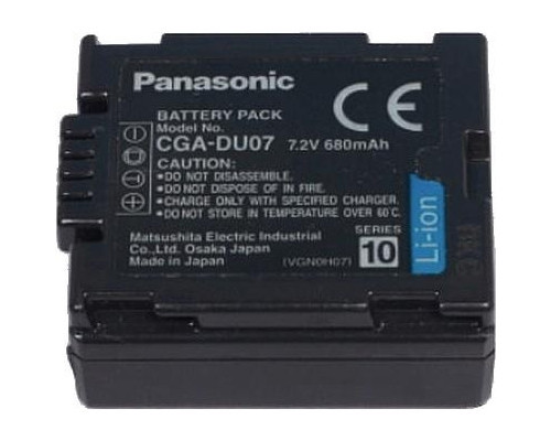 Акумулятор CGA-DU07 (замінюємо з CGA-DU14, CGA-DU21, CGA-DU12, CGA-DU06) для камер Panasonic