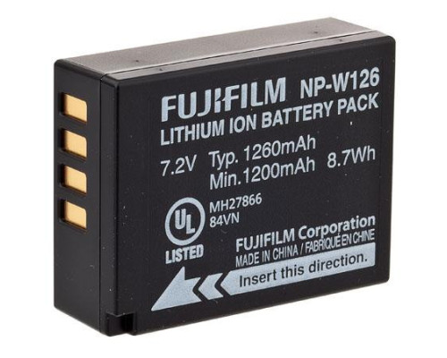 Акумулятор NP-W126 для камер FujiFilm XE-2, XE-1, X-Pro1, FinePix HS30EXR, FinePix HS33EXR, X-T1, X-M1, X-A1