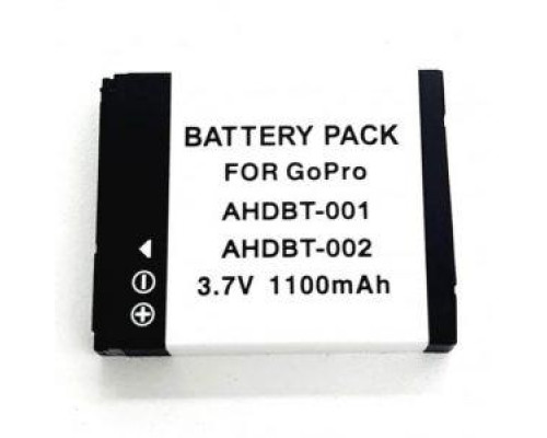 Акумулятор AHDBT-001 (AHDBT-002) для GoPro Hero 2, HD HERO, - аналог на 1100 ma