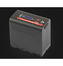Акумулятор NP-F980 (NP-F970, NP-F960) з функцією Powerbank та USB для камер SONY та LED світла (7800 ma)