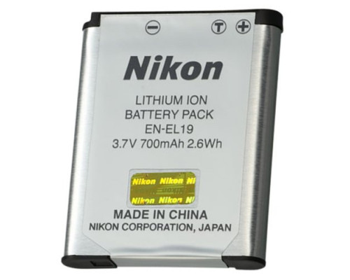 Акумулятори EN-EL19 для камер NIKON COOLPIX: S2500, S4100, S4150, S4200, S4300, S3100, S3200, S3300, S100.