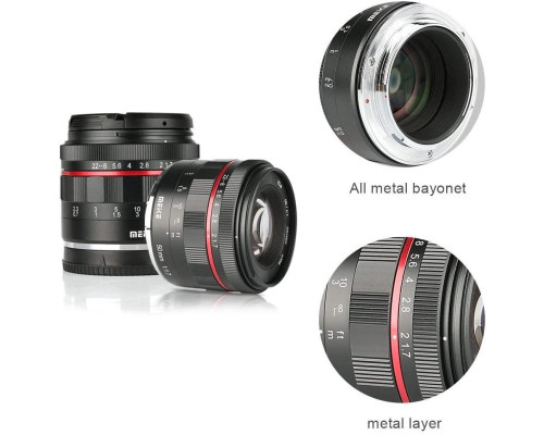 Об'єктив MEIKE 50 мм F/1.7 MC (MK-50 F1.7) для Canon RF (Canon EOS R, EOS RP)