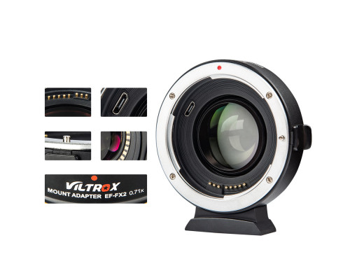 Адаптер Viltrox EF-FX2 x 0.71 Speed Booster для Canon EF, EF-S на байонет FujiFilm FX (Canon EF-Fuji FX)