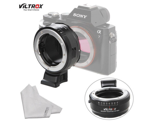 Адаптер Viltrox NF-NEX для Nikon F на байонеті Sony E-mount (Nikon F-Sony E) - мануальний