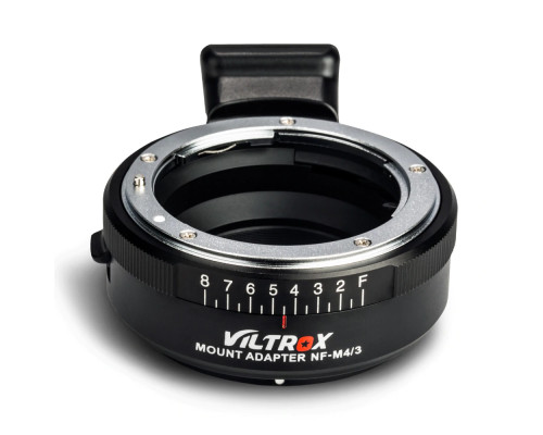 Адаптер Viltrox NF-M43 для Nikon F на байонет Micro 4/3 (Olympus, Panasonic, Blackmagic)