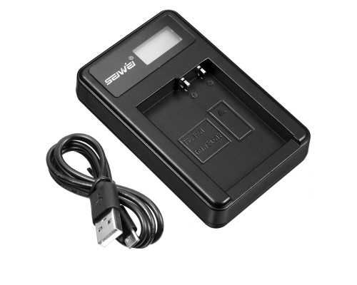Зарядний пристрій LCD1-BLC12 (аналог DE-A79) з USB для акумуляторів Panasonic DMW-BLC12