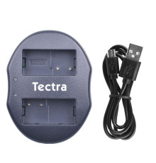 Зарядний пристрій USB для 2-х акумуляторів Panasonic DMW-BLC12 (DMW-BLC12GK, DMW-BLC12E) аналог DE-A79