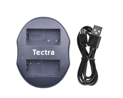 Зарядний пристрій USB для 2-х акумуляторів Panasonic DMW-BLC12 (DMW-BLC12GK, DMW-BLC12E) аналог DE-A79