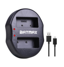 Зарядний пристрій USB для 2-х акумуляторів FujiFilm NP-W126 (NP-W126S) аналог BC-W126