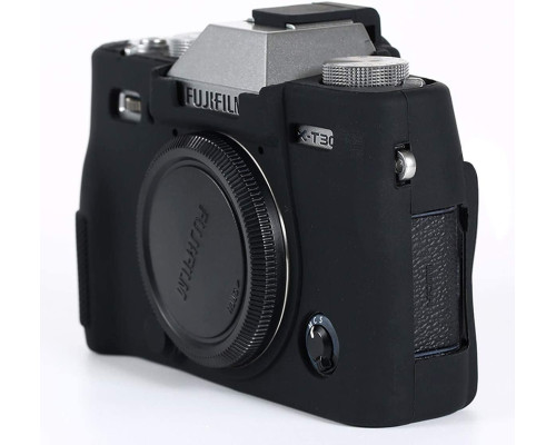 Захисний силіконовий чохол для фотоапаратів FujiFilm XT30 - чорний