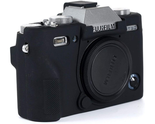 Захисний силіконовий чохол для фотоапаратів FujiFilm XT30 - чорний