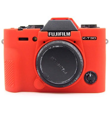 Захисний силіконовий чохол для фотоапаратів FujiFilm XT30 - червоний
