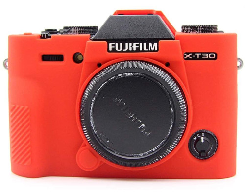 Захисний силіконовий чохол для фотоапаратів FujiFilm XT30 - червоний