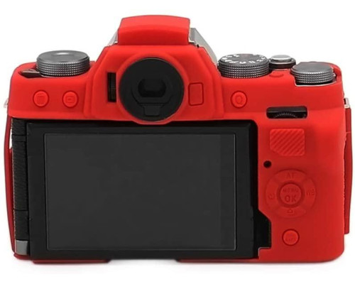 Захисний силіконовий чохол для фотоапаратів FujiFilm X-T100 - червоний