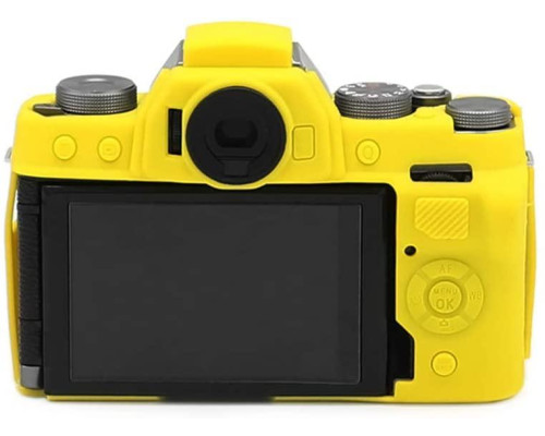 Захисний силіконовий чохол для фотоапаратів FujiFilm X-T100 - жовтий