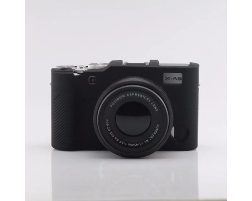 Захисний силіконовий чохол для фотоапаратів FujiFilm X-A5, X-A10 - чорний