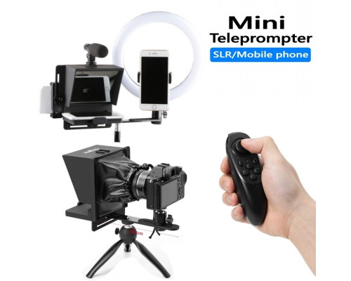 Міні телесуфлер - телепромтер Mini Heibei - суфлер для смартфона або планшета