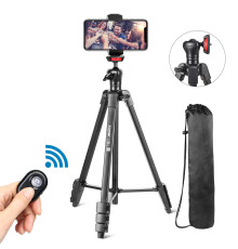 Штатив фірми ZOMEI для фотоапаратів, камер, телефонів - T50 + кріплення та Bluetooth пульт для телефону