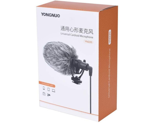 Направлений камерний мікрофон Yongnuo YN220 для фотоапарата (камери, смартфона)