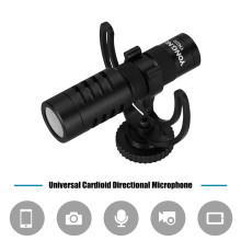 Направлений камерний мікрофон Yongnuo YN220 для фотоапарата (камери, смартфона)