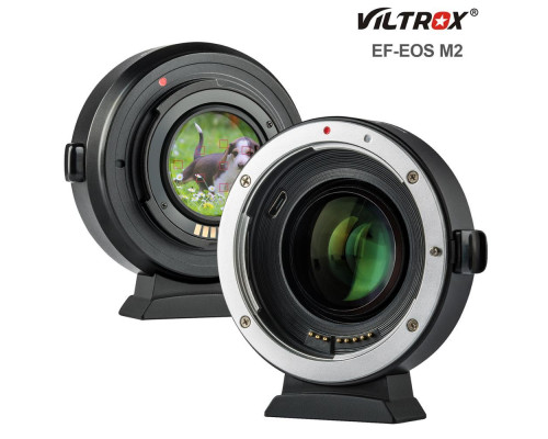 Адаптер автофокусний Viltrox EF-EOS M2 Speed Booster для Canon EF, EF-S на байонет Canon EOS M (EF-EOS M)